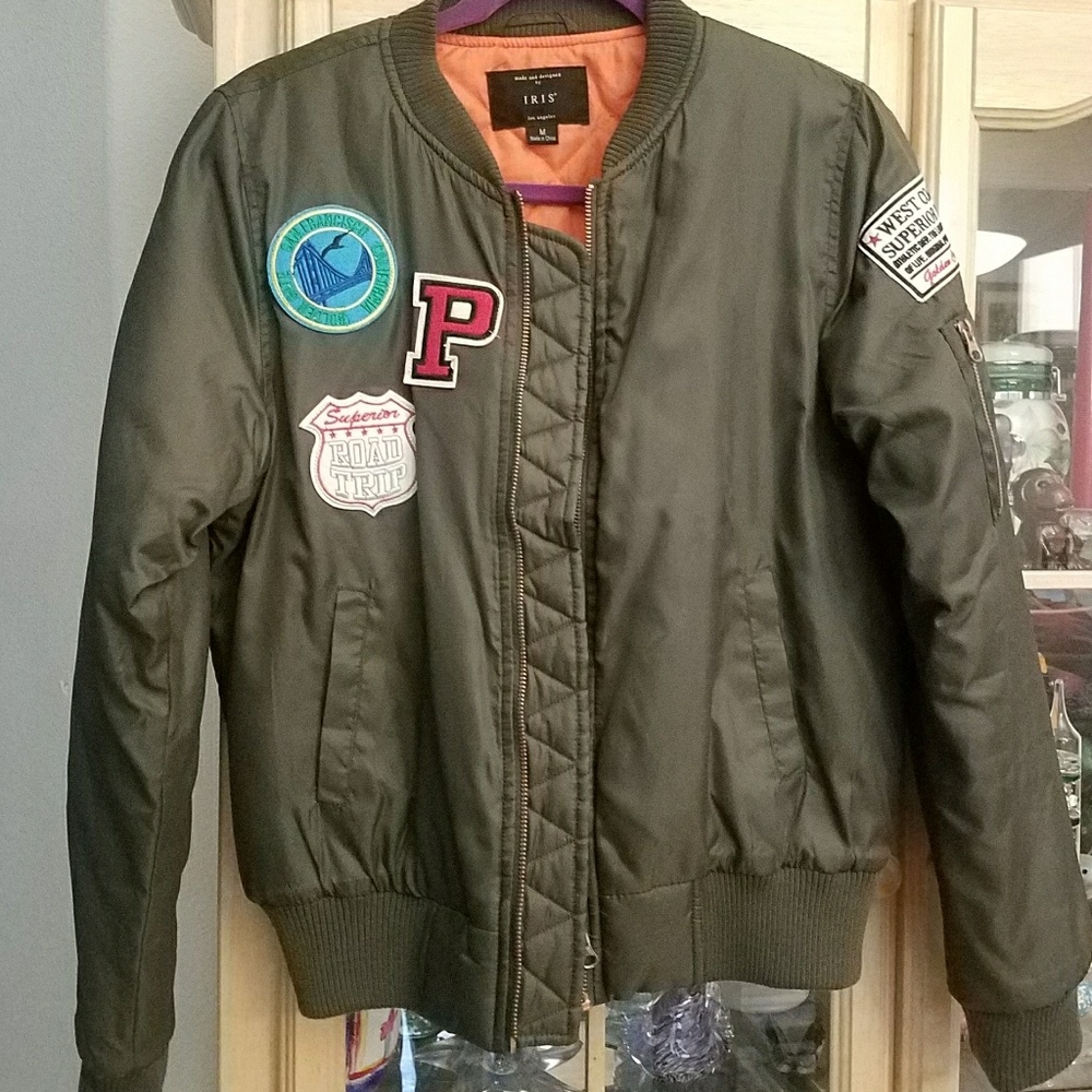 Green bomber jacket